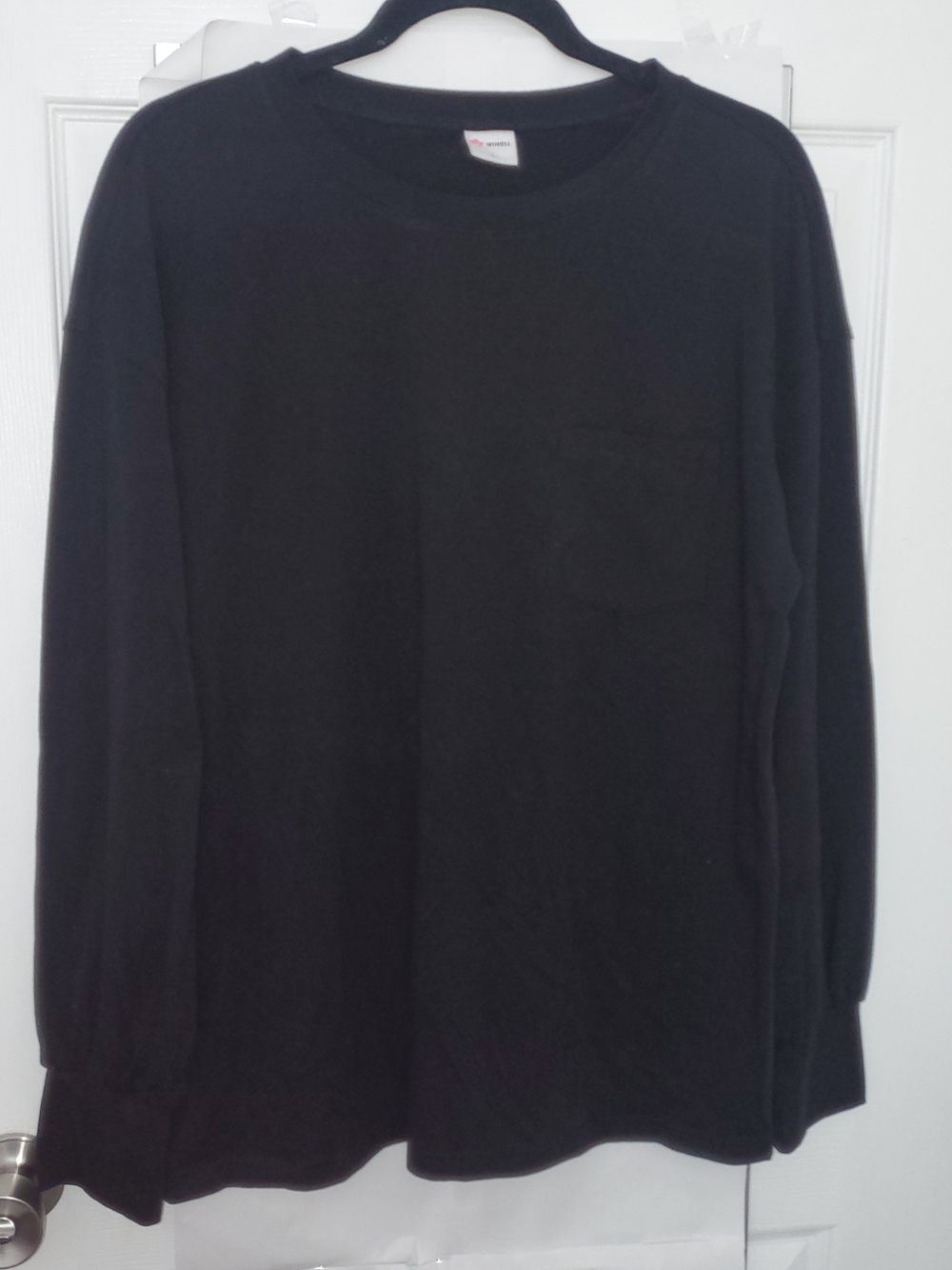 Black Long-Sleeve Pocket Shirt